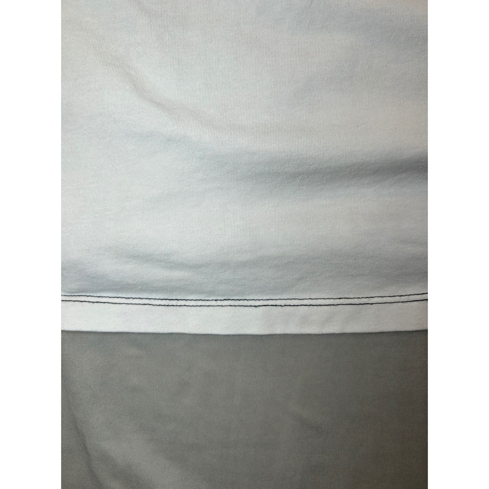 Armani Exchange Mens Colorblock Quarter Zip Polo Shirt Black White Logo Large - Picture 10 of 10